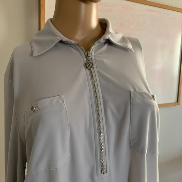 Anne Klien Front Zipper Shirt - Picture 3 of 8
